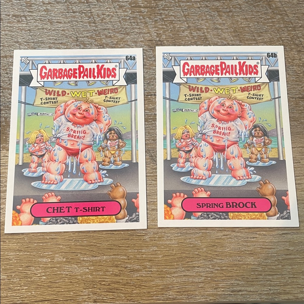 ✨10/$10 GPK SALE✨ Garbage Pail Kids GPK Go on Vacation Base 64a and 64b